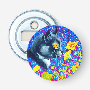 Décapsuleur Chat dans les fleurs