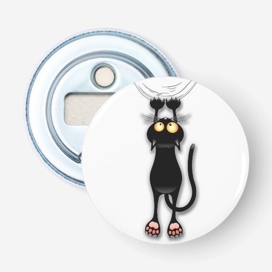 Décapsuleur Chat drôle Personnage Grattant Tissu (Devant)