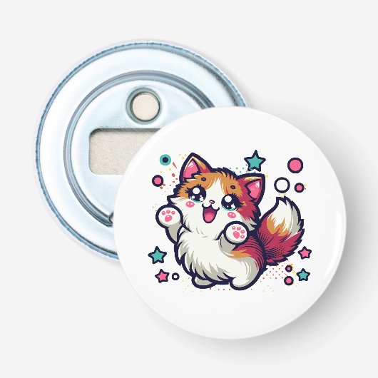 Décapsuleur Chat en peluche (Devant)