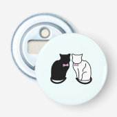 Décapsuleur Chat noir et blanc (Devant)