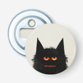 Décapsuleur Chat noir grumeux (Devant)