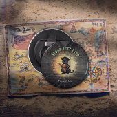 Décapsuleur Chat pirate curieux déchiffrant d'anciens mystères