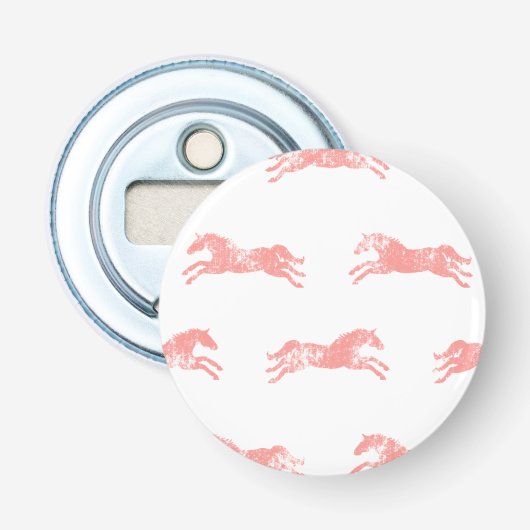 Décapsuleur Cheval équestre classique rose fille (Devant)