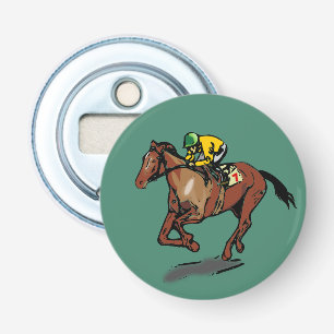 Décapsuleur Cheval et Jockey Horse Racing Vert foncé