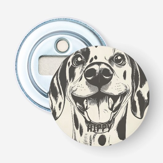 Décapsuleur Chien dalmate personnalisé (Devant)