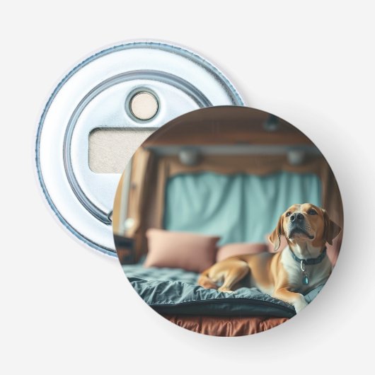 Décapsuleur Chien sur Lit (Devant)