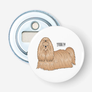 Décapsuleur Chih tzu long cheveux dessin de chien