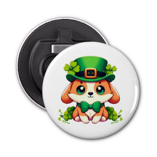 Décapsuleur Chiot de la Saint-Patricks (Devant)