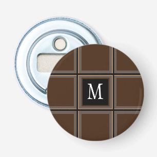 Décapsuleur Chocolat foncé Brown personnalisé unique