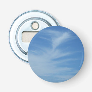 Décapsuleur Ciel bleu avec des nuages blancs, photo abstraite