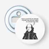 Décapsuleur Citation drôle de Shakespeare (Devant)