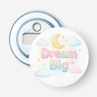 Décapsuleur Citation fantaisiste pastel sur fond blanc