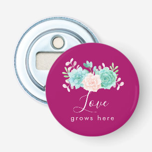 Décapsuleur Citation Inspirationnelle L'amour grandit ici Bouq