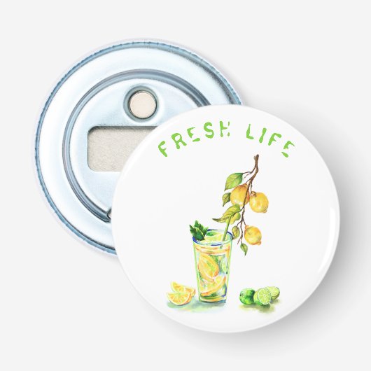 Décapsuleur Citron Jus Boire Lemonade Party Bottiner (Devant)