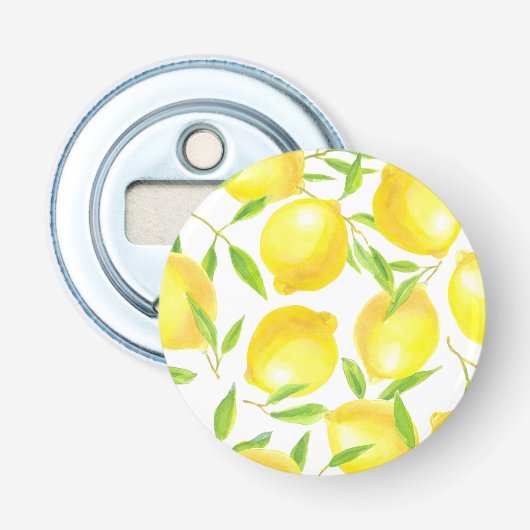 Décapsuleur Citrons et motif feuille (Devant)