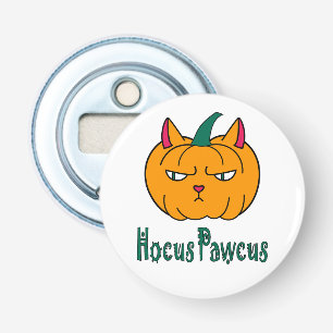 Décapsuleur Citrouille de chat roux Halloween magie hocus pawc
