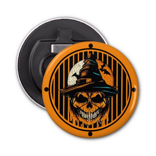 Décapsuleur citrouille/Halloween/crâne/éffrayant (Devant)