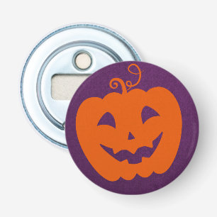 Décapsuleur Citrouille orange d'Halloween sur Arrière - plan v