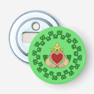 Décapsuleur Claddagh et Green Knotwork