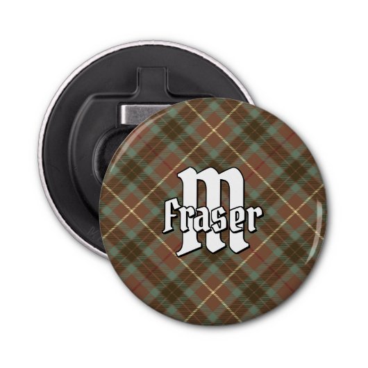 Décapsuleur Clan Fraser Tartan de chasse Patinée (Devant)