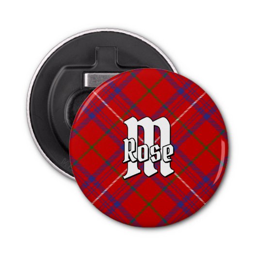Décapsuleur Clan Rose Tartan Bottle Opener (Devant)