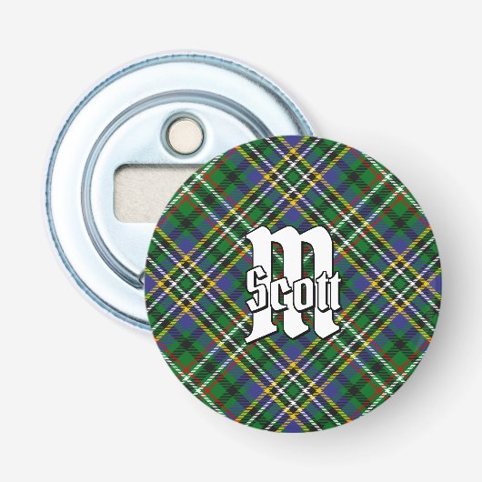 Décapsuleur Clan Scott Green Tartan (Devant)
