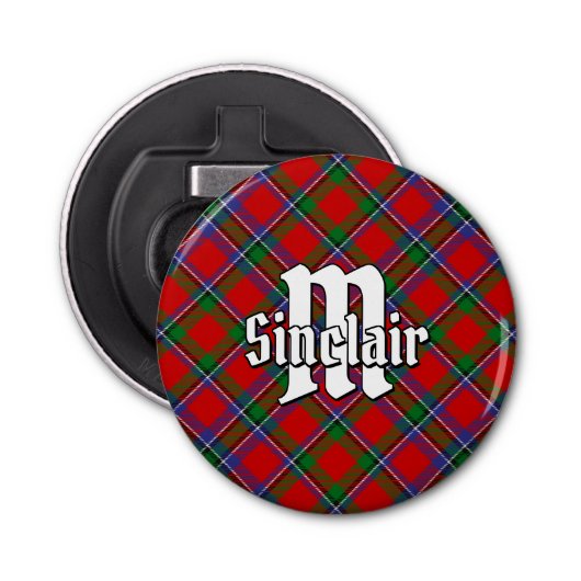 Décapsuleur Clan Sinclair Red Tartan (Devant)