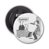 Décapsuleur Client comptable avec énorme banque Piggy (Devant)