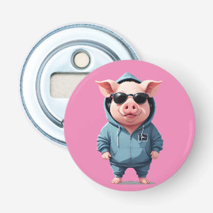 Décapsuleur Cochon Portant un Sweat - shirt à capuche drôle Co