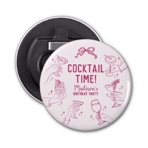 Décapsuleur Cocktail rose Fête Anniversaire Bar Faveurs