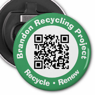 Décapsuleur Code QR du projet de recyclage Recycler et renouve