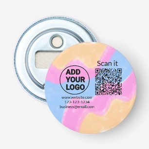 Décapsuleur Code QR minimal simple ajouter logo scanner nom du