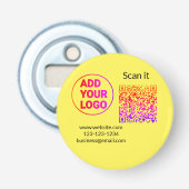 Décapsuleur Code QR minimal simple ajouter logo scanner nom du (Devant)