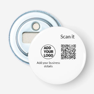 Décapsuleur Code QR simple minimaliste ajouter un logo scanner