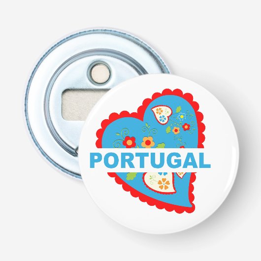 Décapsuleur Coeur portugais joyeux (Devant)