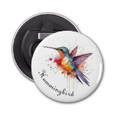 Décapsuleur Colibri exotique coloré personnalisable (Devant)