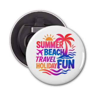 Décapsuleur Collage de typographie d'été avec de la graisse gr