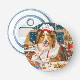 Décapsuleur Collie Fête de la Pâtisserie : Noël Festif