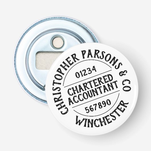 Décapsuleur Comptable agréé (Devant)