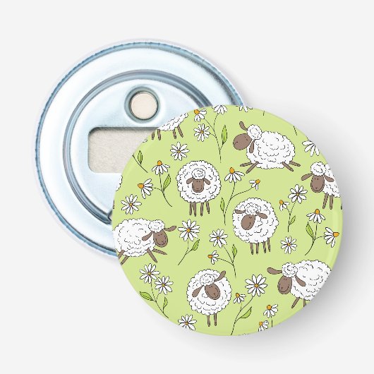 Décapsuleur Compter les moutons sur le vert de rosée miel (Devant)