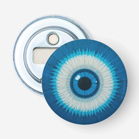 Décapsuleur Conception artistique du mauvais œil bleu (Devant)