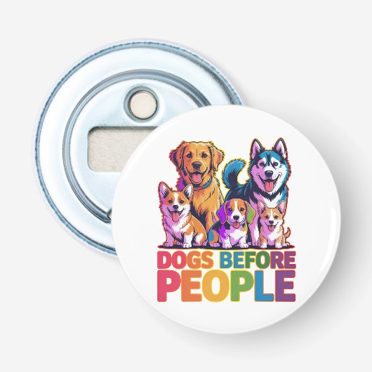 Décapsuleur Conception de citation de drôle d'amant de chien a (Devant)