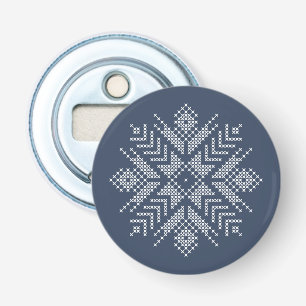 Décapsuleur conception de flocon de neige de la croix de Noël