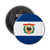 Décapsuleur Conception du drapeau de l'État de Virginie-Occide (Devant)