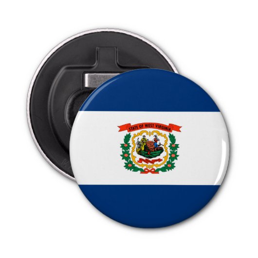 Décapsuleur Conception du drapeau de l'État de Virginie-Occide (Devant)