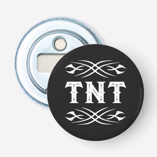 Décapsuleur Concevez votre propre tatouage de monogramme de no (Devant)