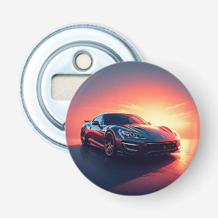 Décapsuleur Conduite de voiture de sport élégante au coucher d