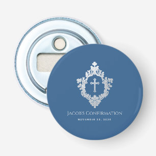 Décapsuleur Confirmation de garçon Faveurs Classic Blue Vintag
