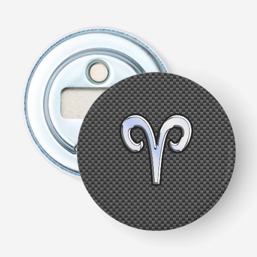 Décapsuleur Connexion Zodiac Aries au style fibre de carbone (Devant)