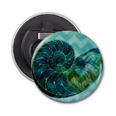 Décapsuleur Coque spirale Turquoise (Devant)
